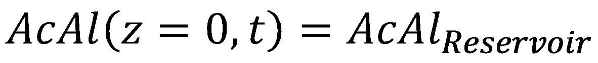 [http://en.wikipedia.org/wiki/Dirichlet_boundary_condition Dirichlet Boundary Condition] for the concentration of acetaldehyde at the reservoir